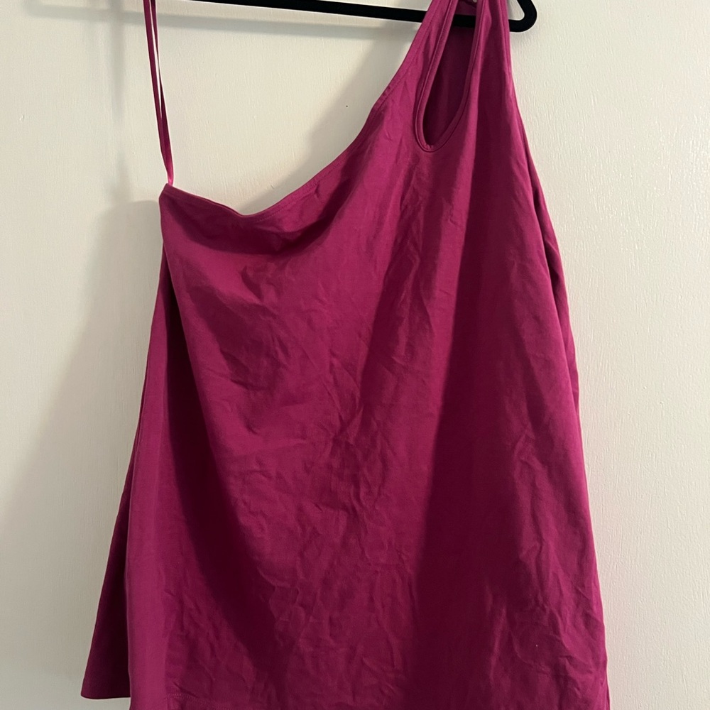 NWT Torrid one shoulder purple tank top, size 3 / 3x